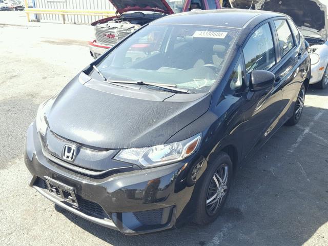 JHMGK5H54HS012172 - 2017 HONDA FIT LX BLACK photo 2