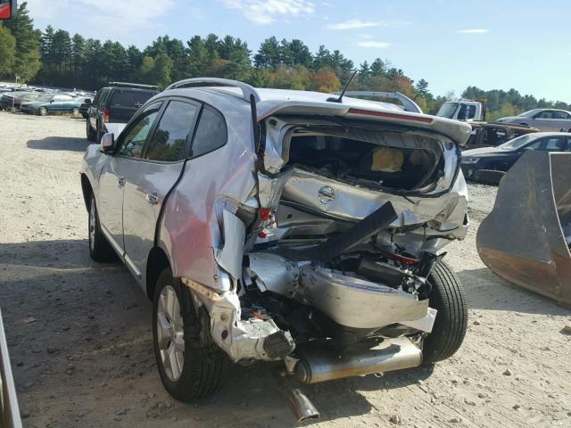 JN8AS5MV6DW109782 - 2013 NISSAN ROGUE S SILVER photo 3