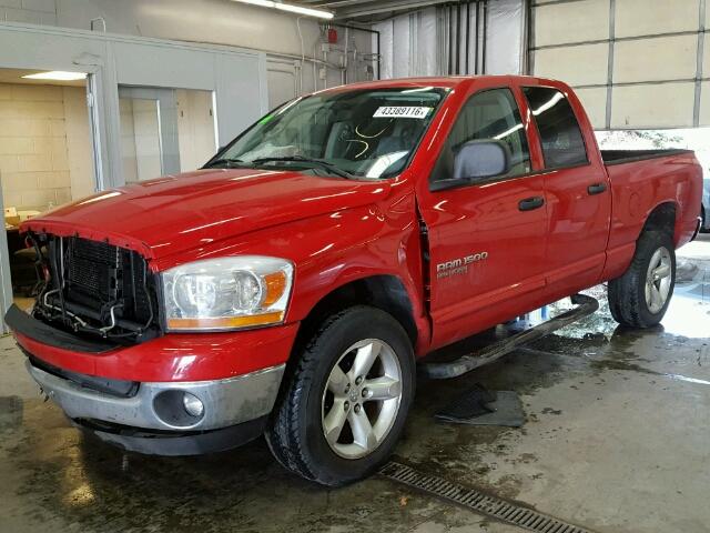 1D7HU18N66S683290 - 2006 DODGE RAM 1500 Q RED photo 2