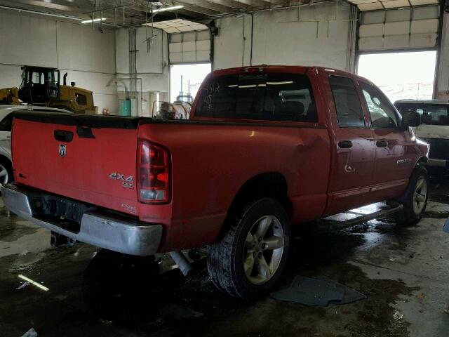 1D7HU18N66S683290 - 2006 DODGE RAM 1500 Q RED photo 4