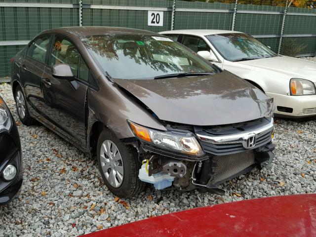 2HGFB2F54CH585668 - 2012 HONDA CIVIC BROWN photo 1