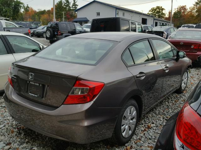 2HGFB2F54CH585668 - 2012 HONDA CIVIC BROWN photo 4