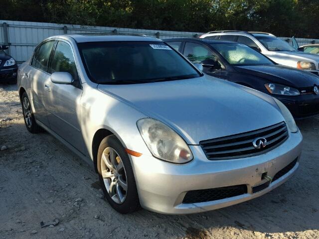 JNKCV51F85M316274 - 2005 INFINITI G35 SILVER photo 1