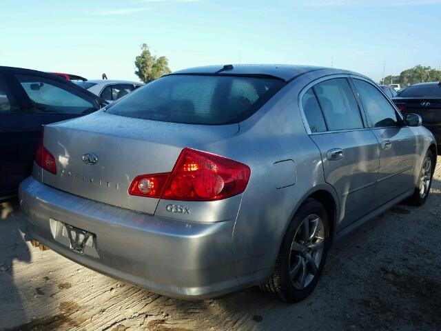 JNKCV51F85M316274 - 2005 INFINITI G35 SILVER photo 4