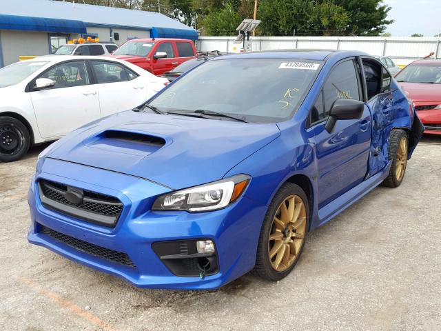 JF1VA1G67F9827796 - 2015 SUBARU WRX LIMITE BLUE photo 2