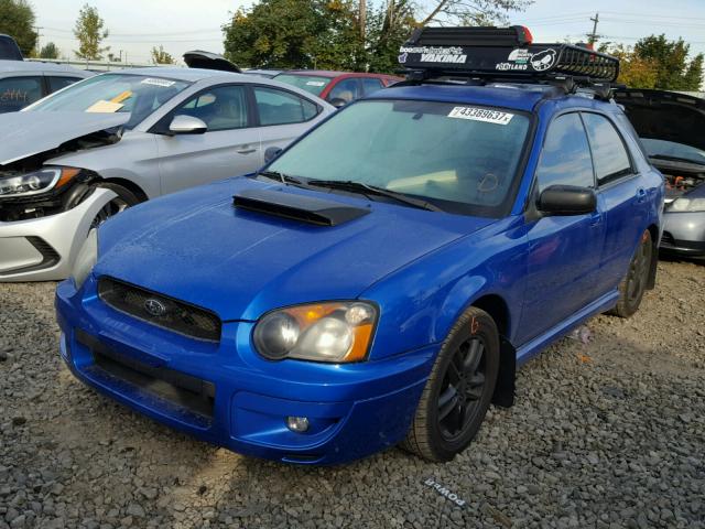 JF1GG29675G809903 - 2005 SUBARU IMPREZA BLUE photo 2