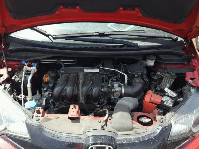 3HGGK5H58FM708672 - 2015 HONDA FIT LX RED photo 7