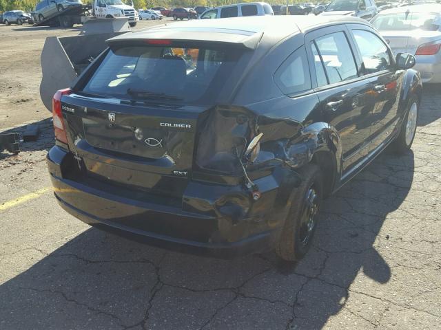 1B3HB48A39D232052 - 2009 DODGE CALIBER BLACK photo 4