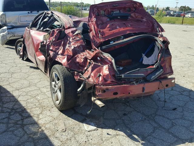 1G2ZG57B394210867 - 2009 PONTIAC G6 RED photo 3