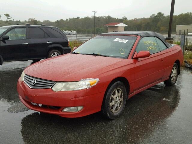 2T1FE22PX3C021790 - 2003 TOYOTA CAMRY SOLA RED photo 2