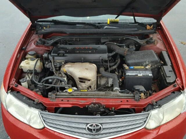 2T1FE22PX3C021790 - 2003 TOYOTA CAMRY SOLA RED photo 7