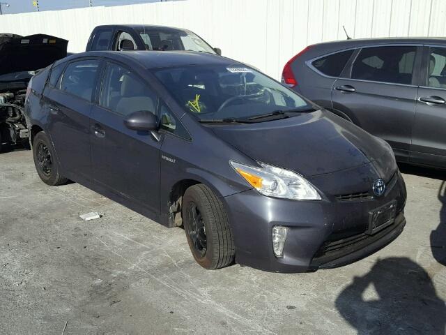 JTDKN3DU4D1685242 - 2013 TOYOTA PRIUS GRAY photo 1