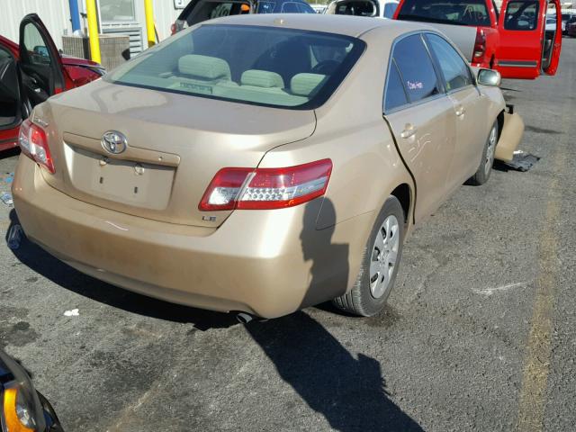 4T1BF3EK5BU766851 - 2011 TOYOTA CAMRY BASE GOLD photo 4