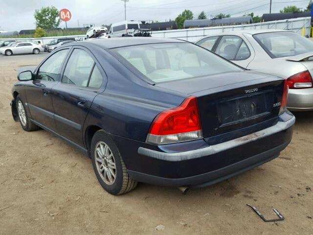 YV1RS61T232283503 - 2003 VOLVO S60 Niebieski zdjęcie 3