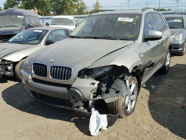 5UXFE43518L007090 - 2008 BMW X5 BEIGE photo 2