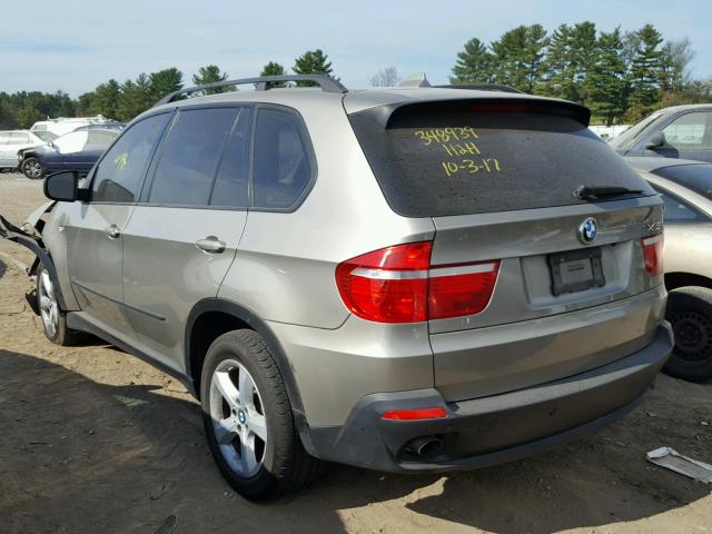 5UXFE43518L007090 - 2008 BMW X5 BEIGE photo 3