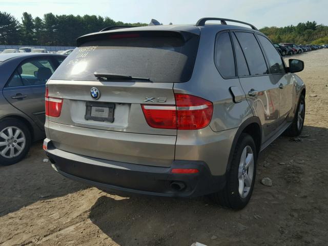 5UXFE43518L007090 - 2008 BMW X5 BEIGE photo 4