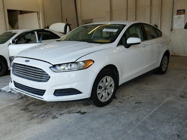 3FA6P0G75DR237748 - 2013 FORD FUSION WHITE photo 2