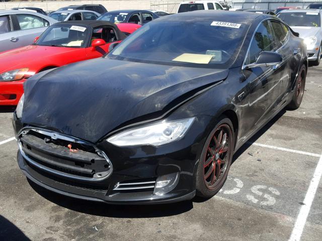5YJSA1DP9DFP07978 - 2013 TESLA MODEL S BLACK photo 2