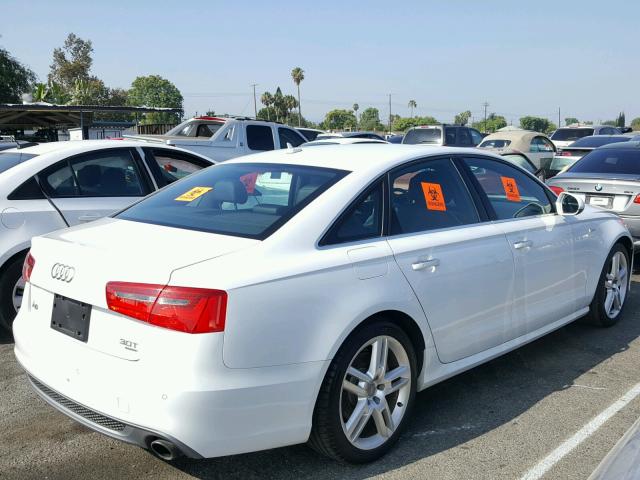 WAUHGAFC5FN021201 - 2015 AUDI A6 PRESTIG WHITE photo 4