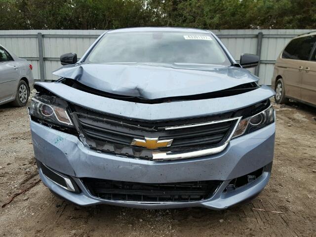 1G11Z5SL3FU114731 - 2015 CHEVROLET IMPALA BLUE photo 9