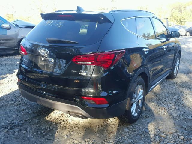 5NMZUDLA2HH051342 - 2017 HYUNDAI SANTA FE S BLACK photo 4