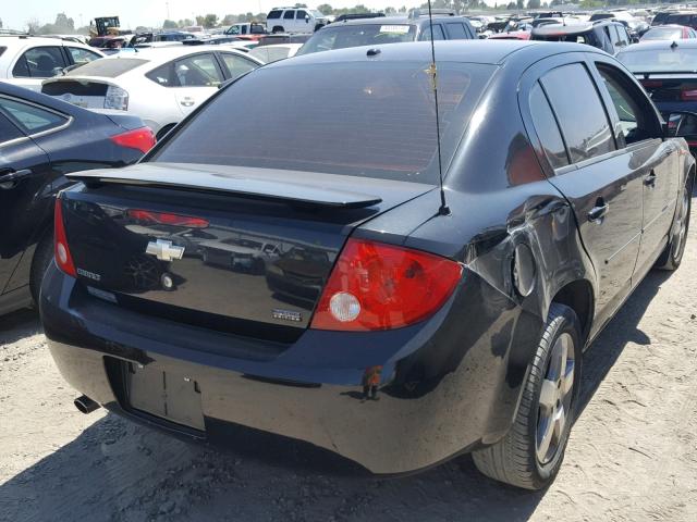 1G1AL58F987337246 - 2008 CHEVROLET COBALT LT BLACK photo 4