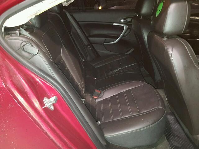 2G4GV5GV3D9147404 - 2013 BUICK REGAL GS RED photo 6