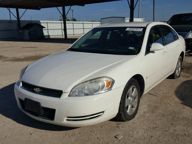 2G1WT58N179239533 - 2007 CHEVROLET IMPALA WHITE photo 2