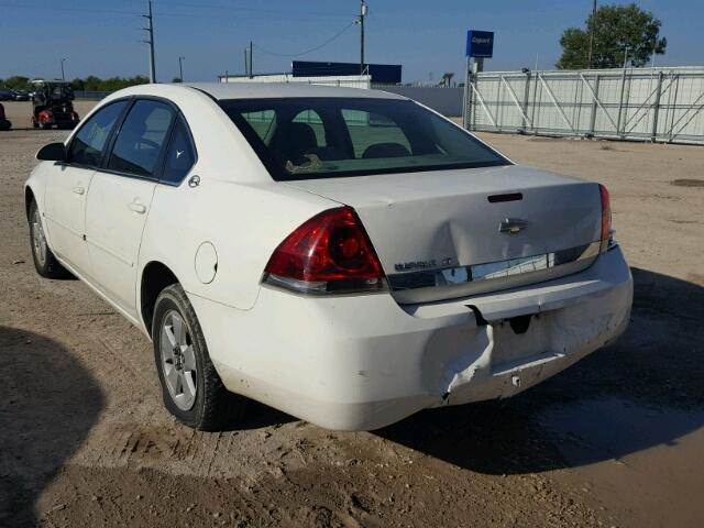 2G1WT58N179239533 - 2007 CHEVROLET IMPALA WHITE photo 3