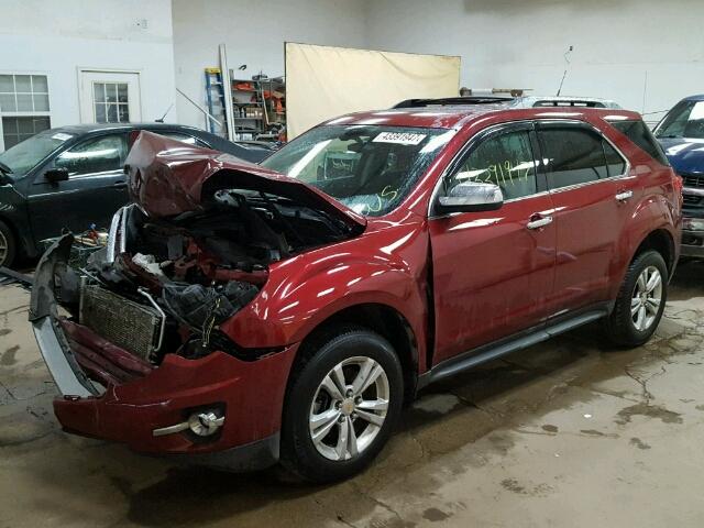 2CNALPEC0B6388456 - 2011 CHEVROLET EQUINOX LT RED photo 2