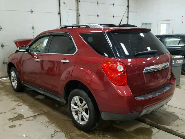 2CNALPEC0B6388456 - 2011 CHEVROLET EQUINOX LT RED photo 3