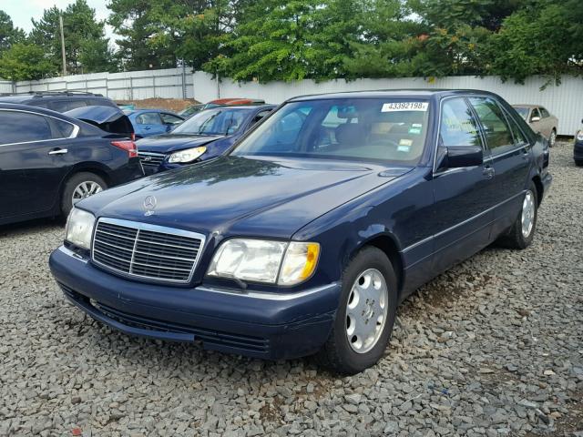 WDBGA43E7SA246890 - 1995 MERCEDES-BENZ S 420 BLUE photo 2