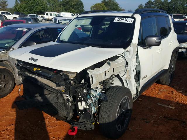 ZACCJBCT0GPD52088 - 2016 JEEP RENEGADE T WHITE photo 2