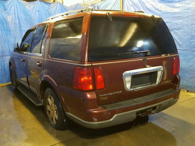 5LMFU28R83LJ06592 - 2003 LINCOLN NAVIGATOR 勃艮第红 照片 3