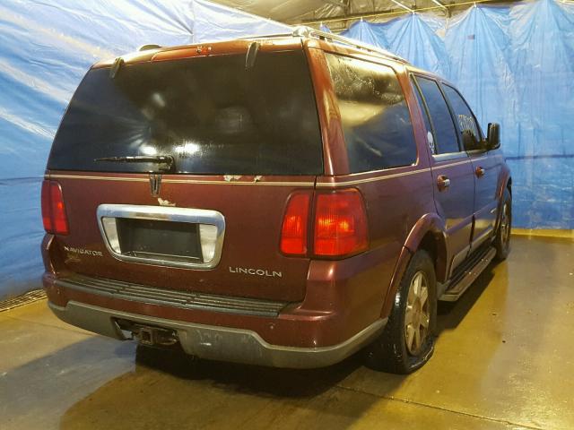 5LMFU28R83LJ06592 - 2003 LINCOLN NAVIGATOR 勃艮第红 照片 4