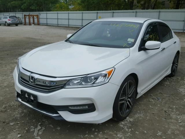 1HGCR2F53GA143113 - 2016 HONDA ACCORD WHITE photo 2