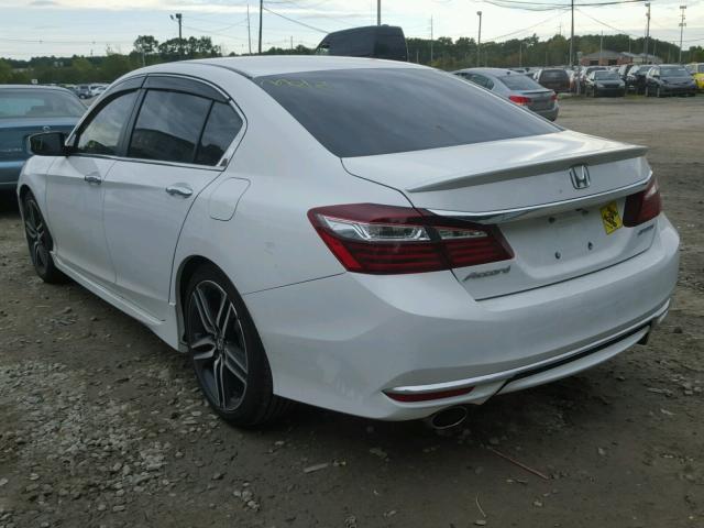 1HGCR2F53GA143113 - 2016 HONDA ACCORD WHITE photo 3