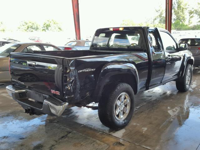 1GTJ5MFE0B8136228 - 2011 GMC CANYON SLE BLACK photo 4