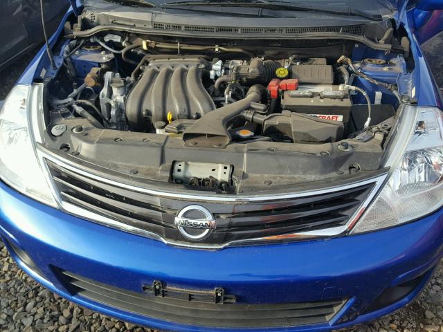 3N1BC1CP5CK259663 - 2012 NISSAN VERSA BLUE photo 7