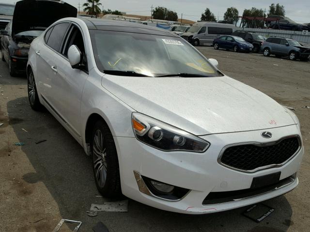 KNALN4D77E5121693 - 2014 KIA CADENZA PR WHITE photo 1