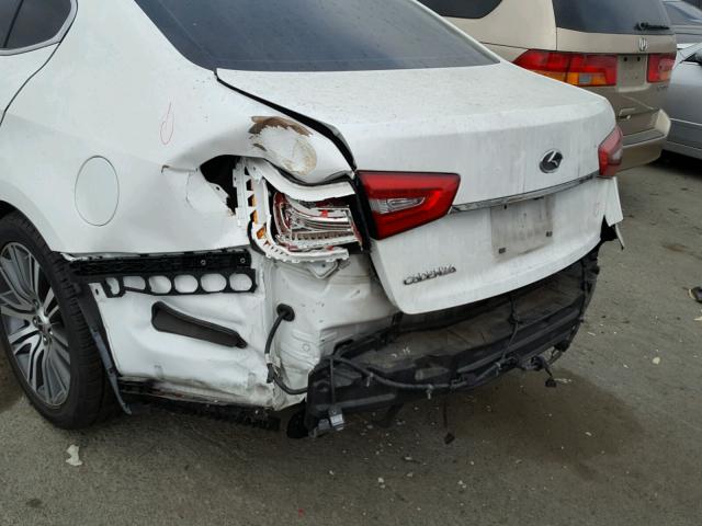 KNALN4D77E5121693 - 2014 KIA CADENZA PR WHITE photo 9