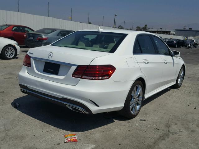 WDDHF5KB5GB232482 - 2016 MERCEDES-BENZ E 350 WHITE photo 4