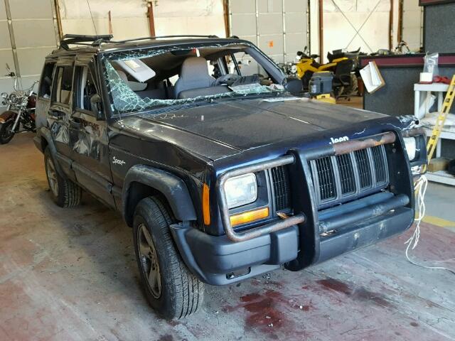 1J4FJ68S0WL241042 - 1998 JEEP CHEROKEE S BLUE photo 1