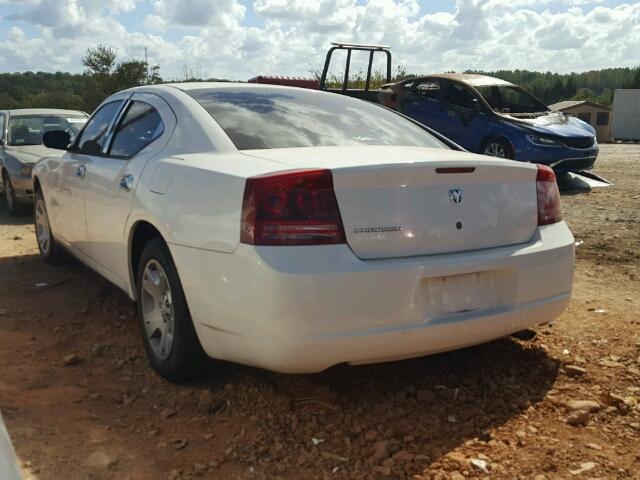 2B3KA43R87H750602 - 2007 DODGE CHARGER SE WHITE photo 3