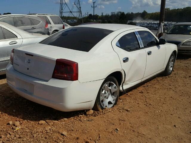 2B3KA43R87H750602 - 2007 DODGE CHARGER SE WHITE photo 4