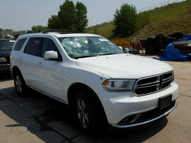 1C4RDJDGXFC745693 - 2015 DODGE DURANGO LI WHITE photo 1