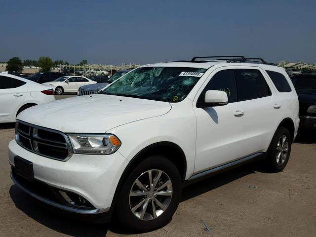 1C4RDJDGXFC745693 - 2015 DODGE DURANGO LI WHITE photo 2