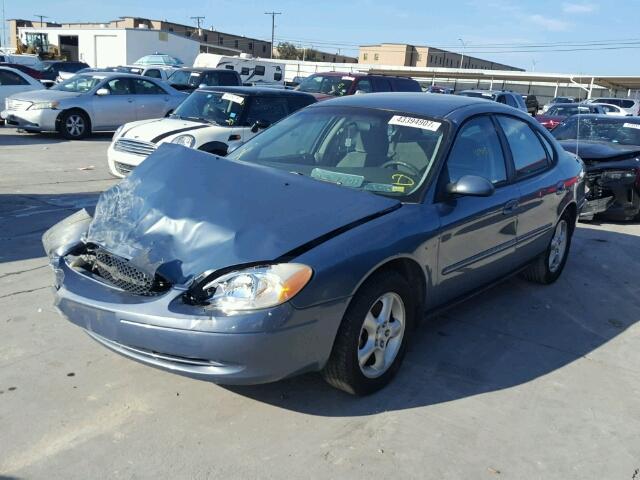 1FAFP53UX1G123174 - 2001 FORD TAURUS SE BLUE photo 2