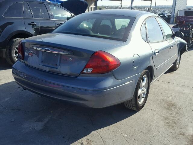 1FAFP53UX1G123174 - 2001 FORD TAURUS SE BLUE photo 4